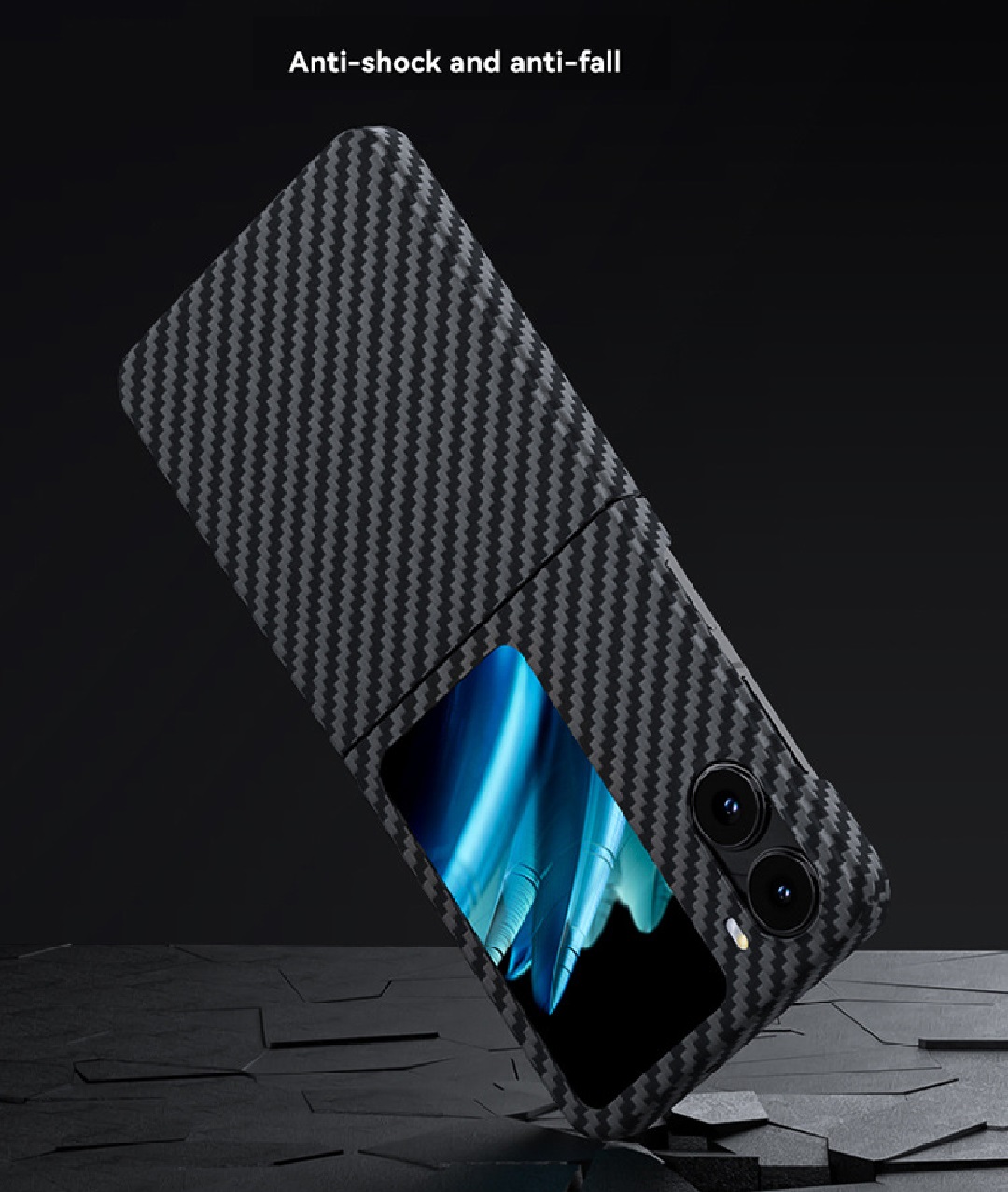 Aramid Carbon Fiber Case for OPPO Find N2 Flip