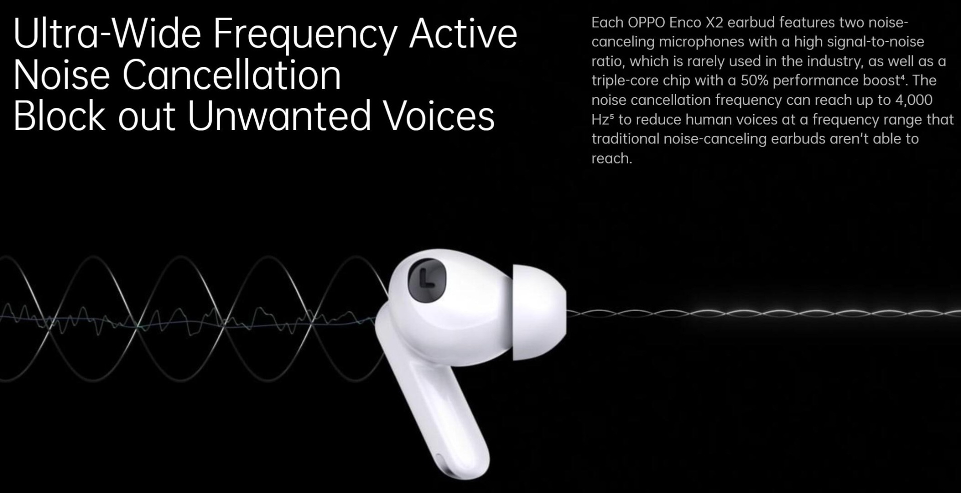 OPPO ENCO X2 TWS Wireless Earphone Bluetooth 5.2 Active Noise Cancelling Qi  Wireless Charging Headphone LHDC