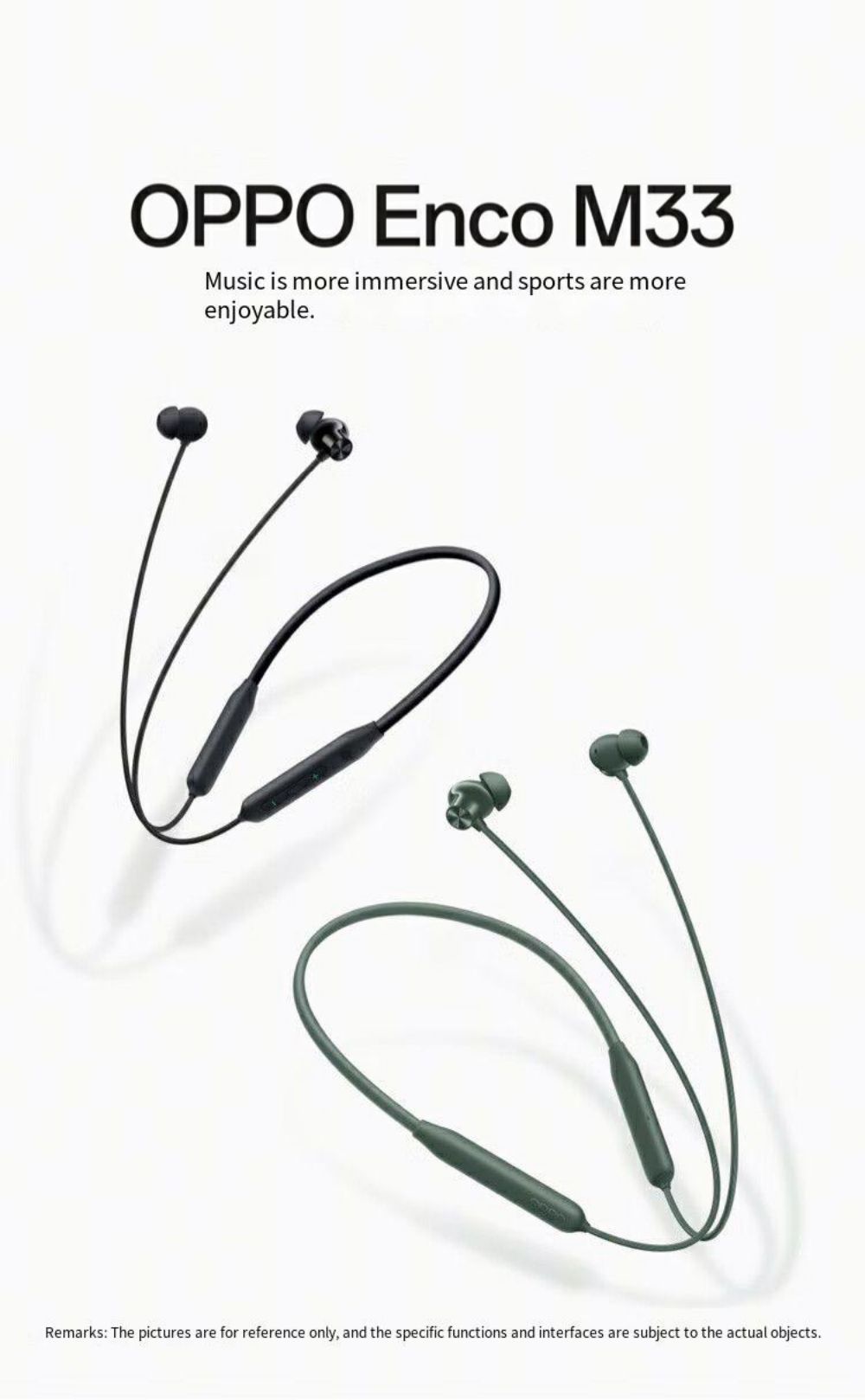 OPPO Enco M33 Neckband Bluetooth Earphones Sports Headset