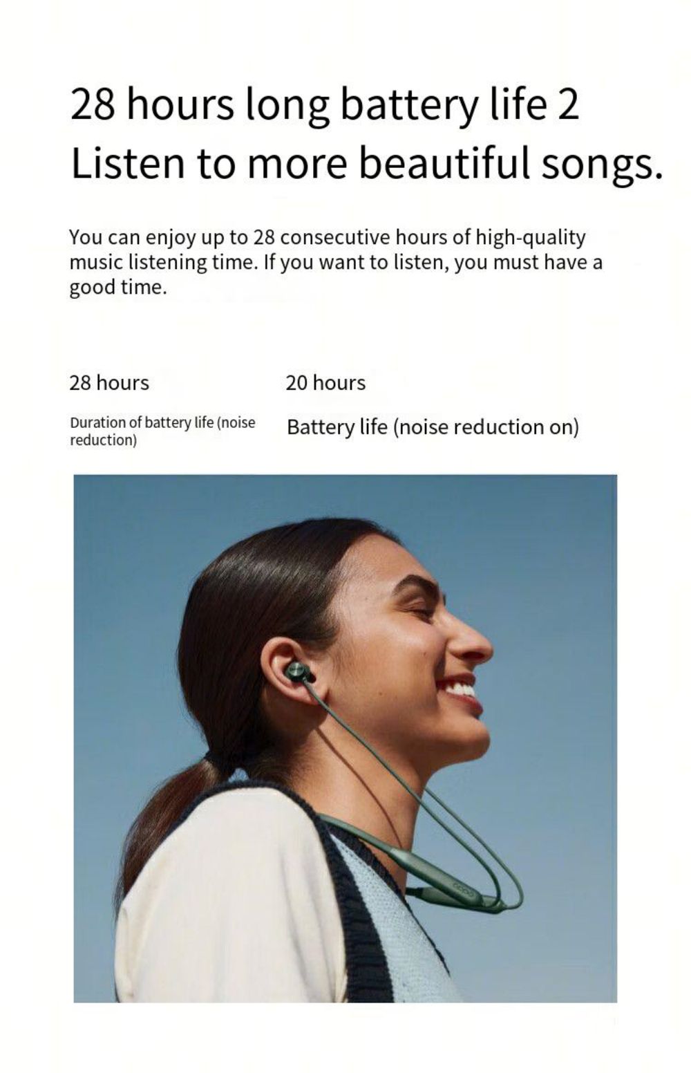 OPPO Enco M33 Neckband Bluetooth Earphones Sports Headset