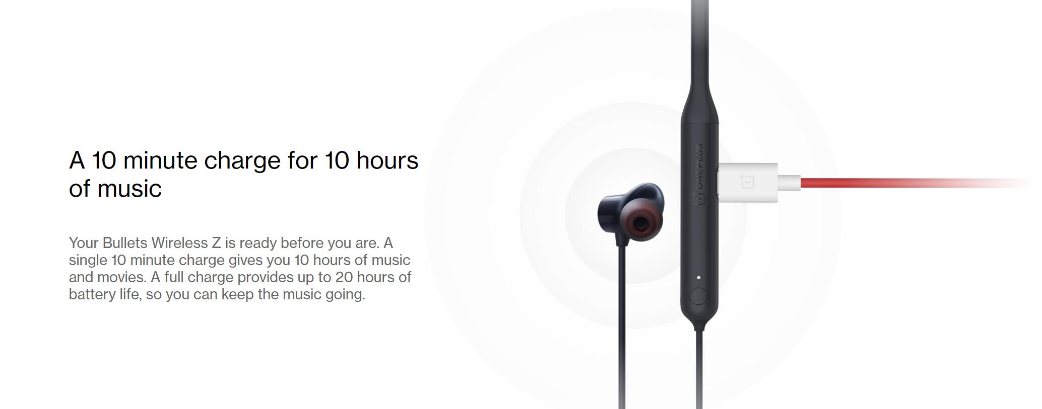 oneplus bullets wireless z battery capacity