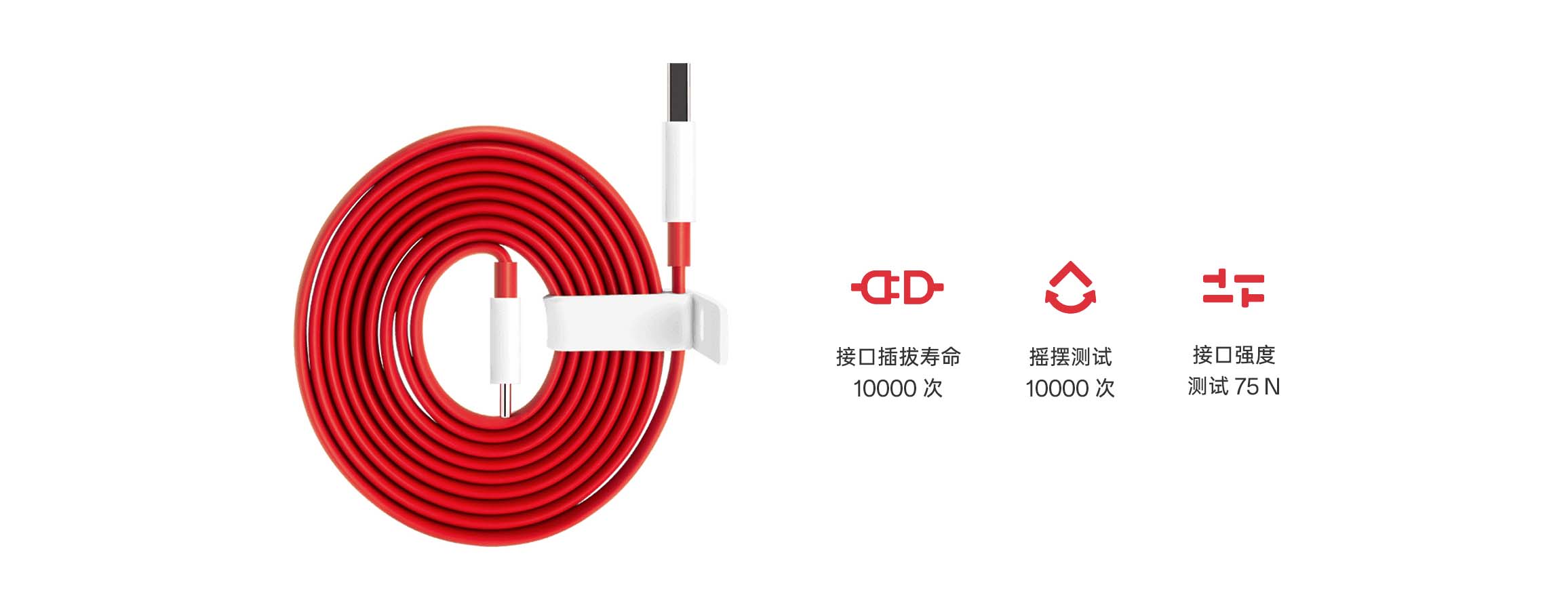 OnePlus 8A USB-A to Type-C Flash Charge Data Cable