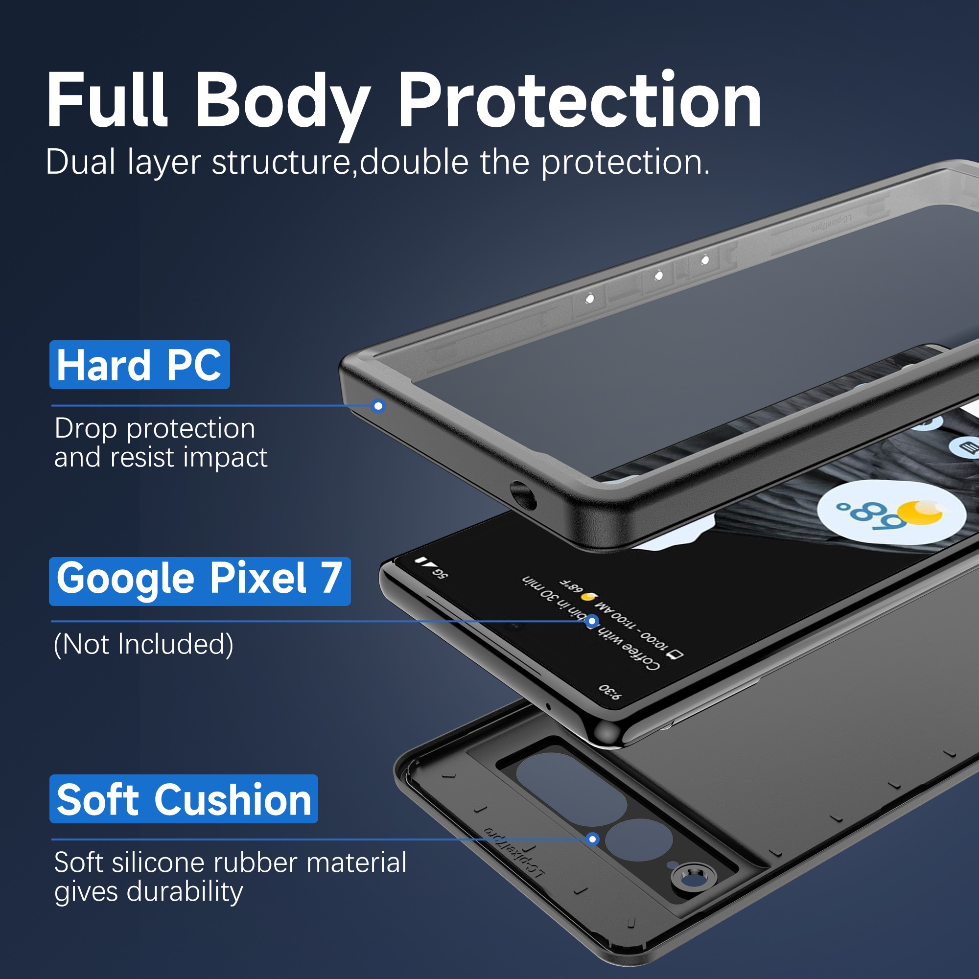 Google Pixel 7 Pro Waterproof Case