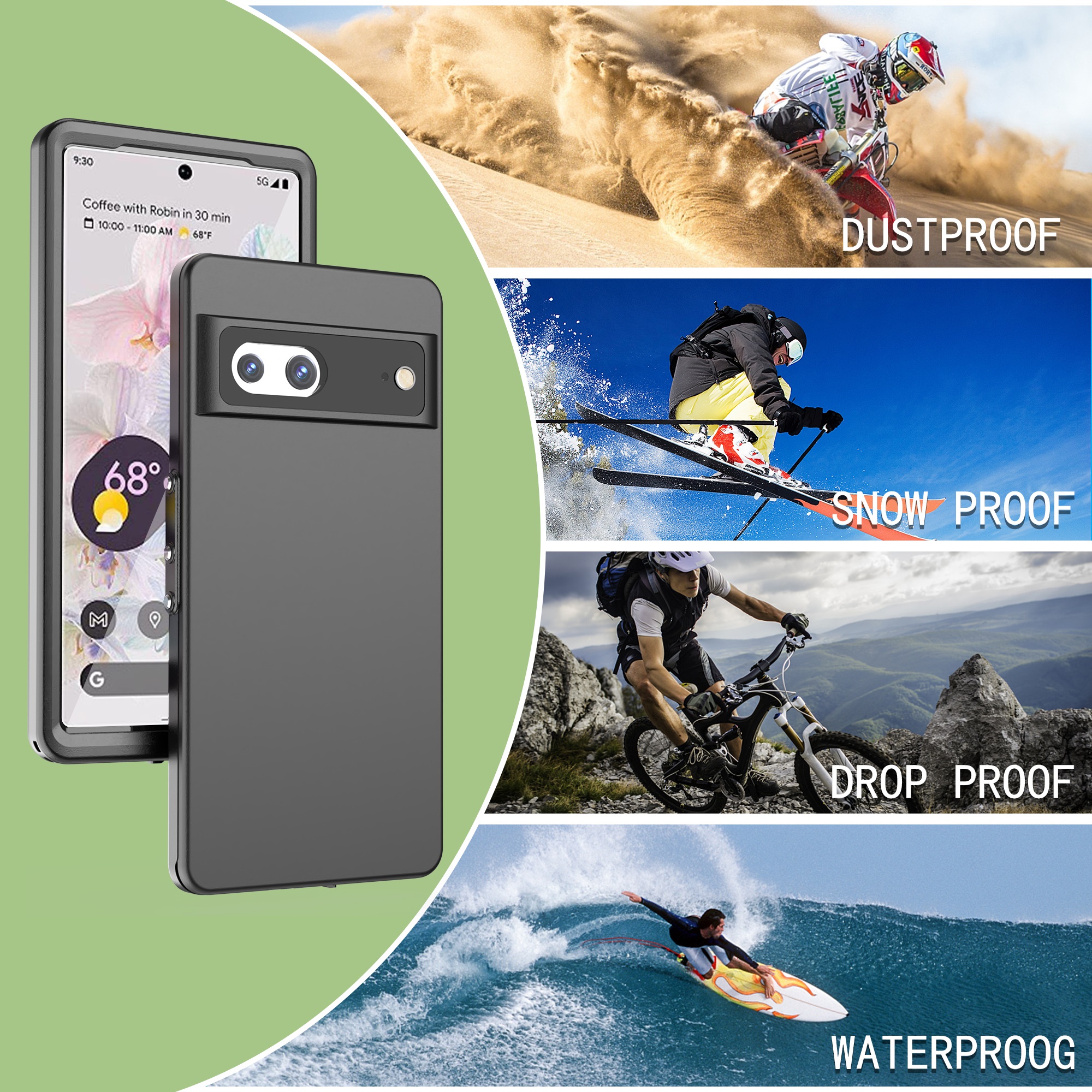 RedPepper IP68 Waterproof Case for Google Pixel 7