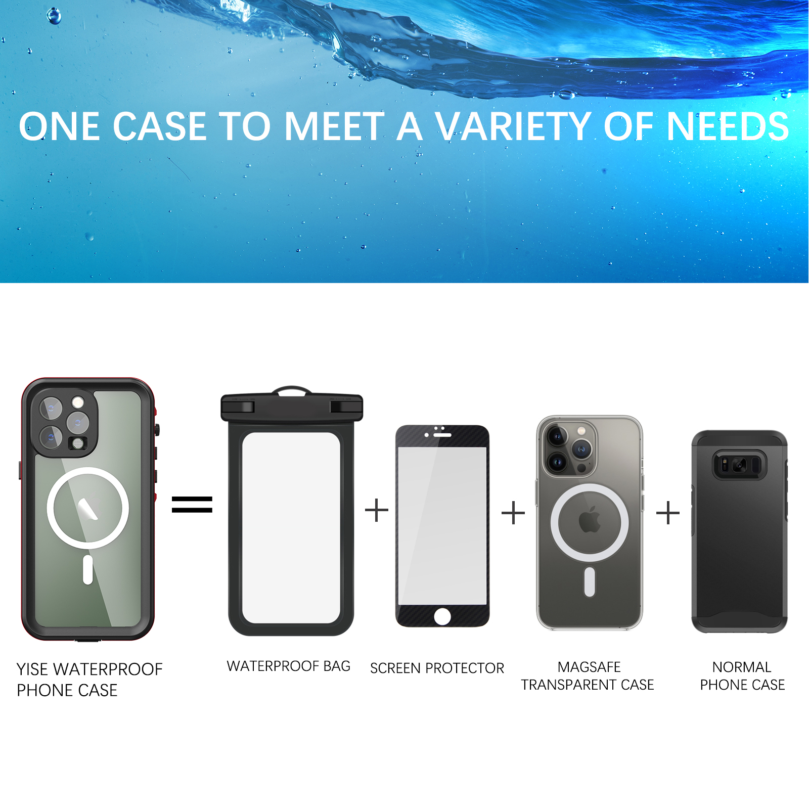 RedPepper IP68 Waterproof Magsafe Case for iPhone 14 Series