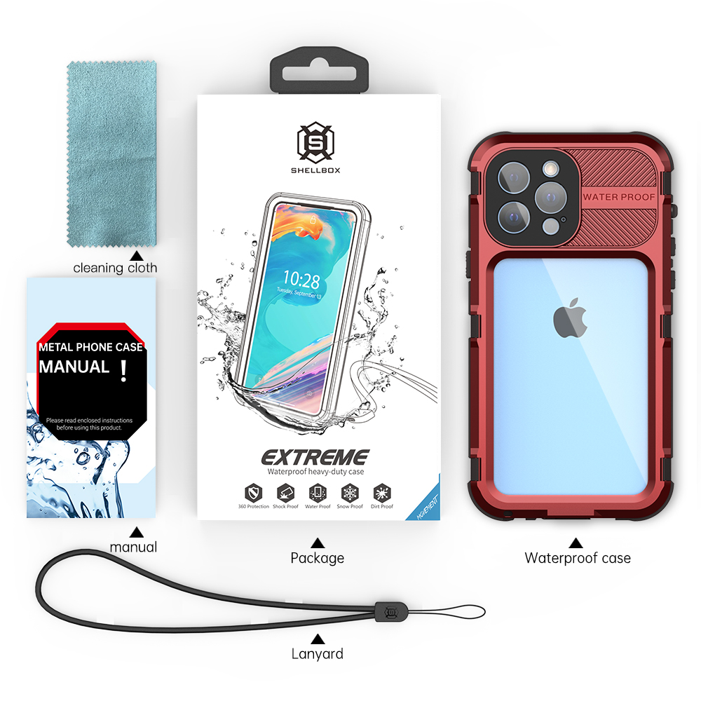 RedPepper IP68 Aluminum Waterproof Case for iPhone 13 Series