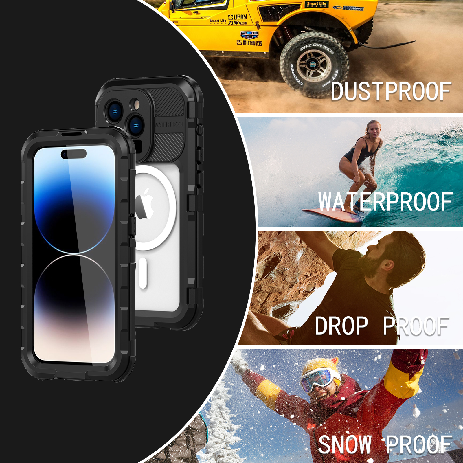  iPhone 14 Plus Pro Max Waterproof Case 