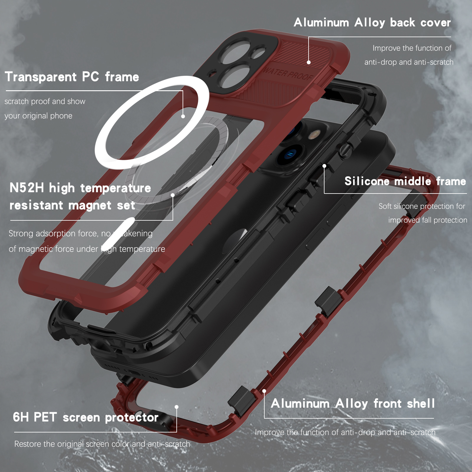  iPhone 14 Plus Pro Max Waterproof Case 