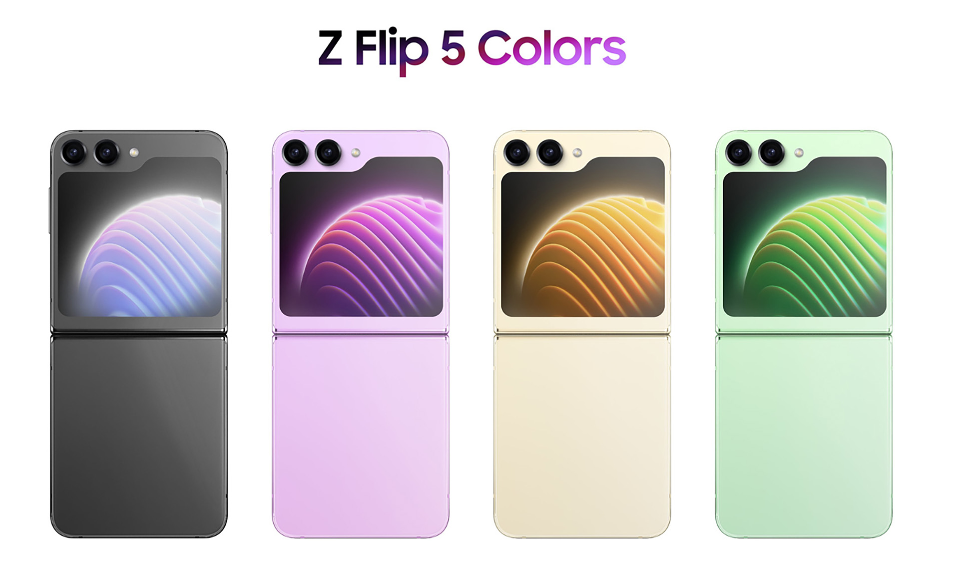 Samsung Galaxy Z Flip5 renders