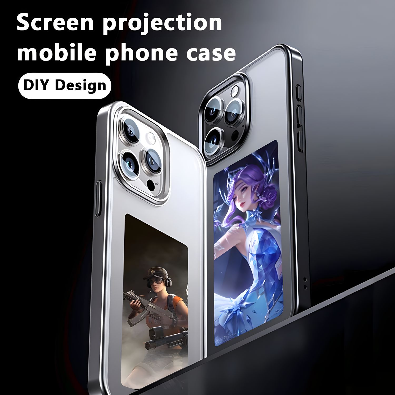 DIY Pattern Customized NFC Phone Case Screen Projection Phone Cover
