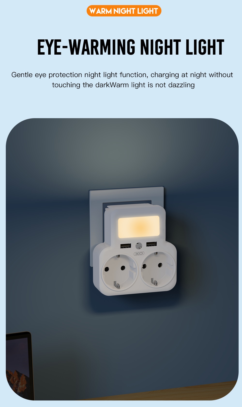 XO-WL09 EU Smart Wall Plug Adapter