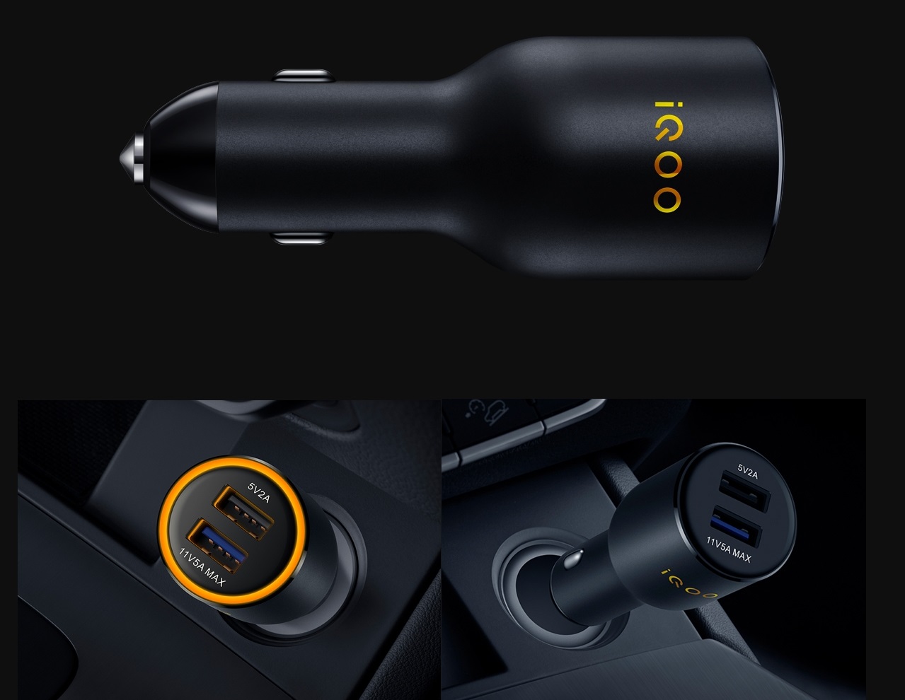 iQOO 55W Flash Charging Car Charger