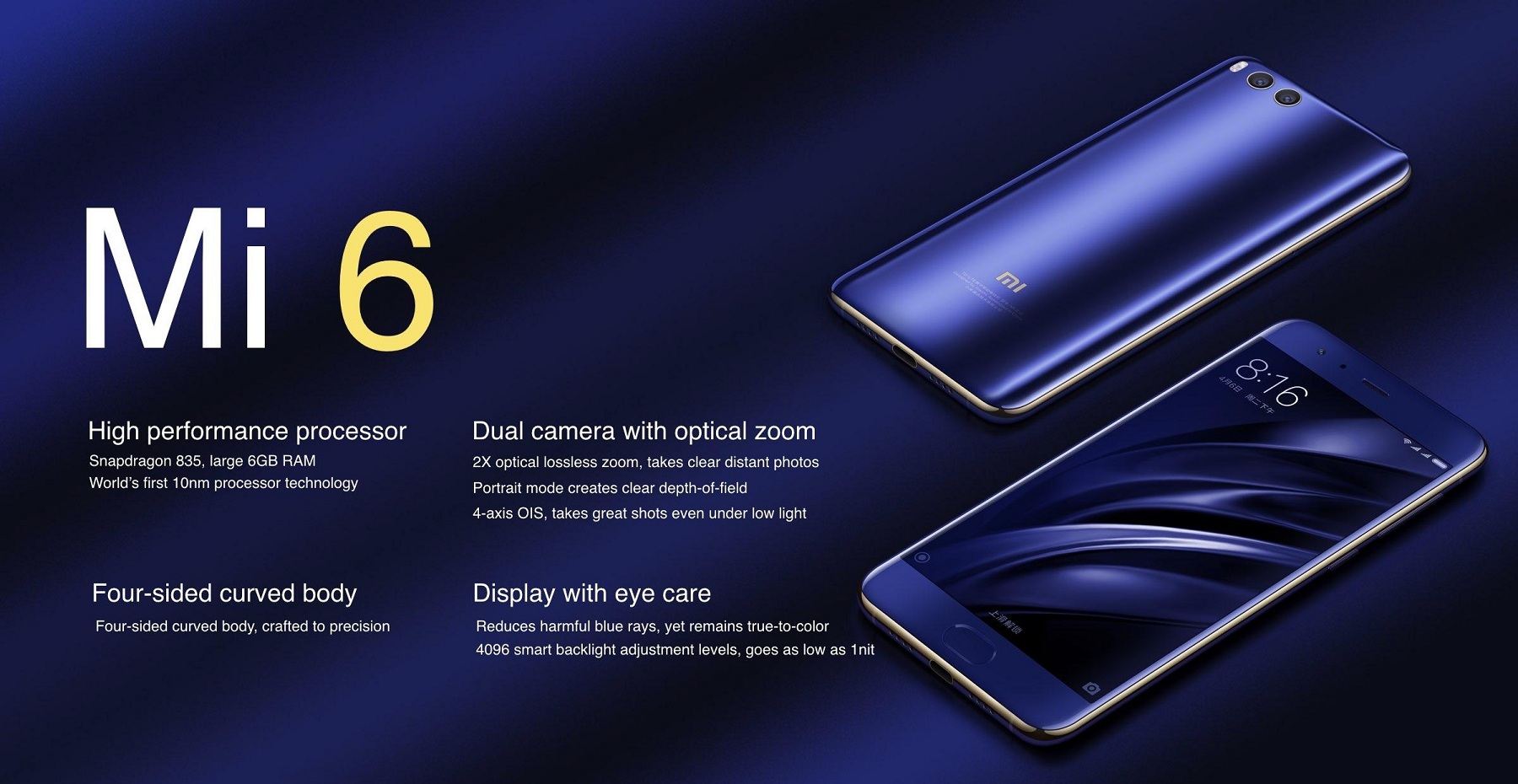 Xiaomi Mi 6 Ceramic Edition Smartphone 6GB+128GB Xiaomi Mi 6 Ceramic Edition Smartphone 6GB+128GB