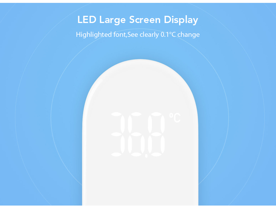 Xiaomi Mijia IHealth Therealth Thermomètre D'affichage Numérique À LED Non  Contact Électronique