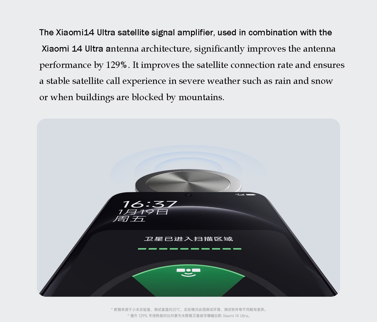 Xiaomi 14 Ultra Satellite Signal Amplifier