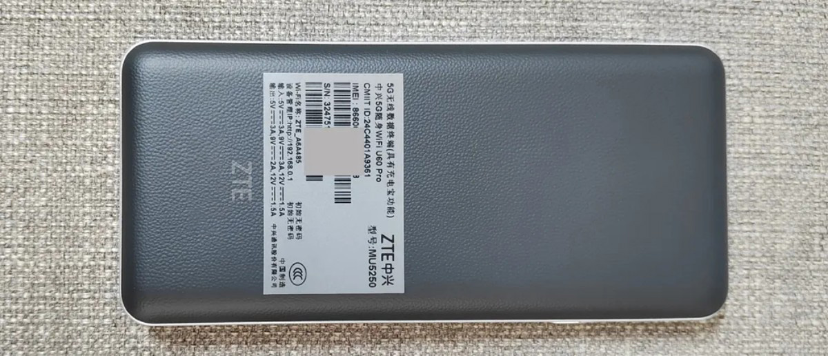 ZTE U60 Pro MU5250 5G Pocket WIFI Router
